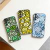 C-Cute Smile A-Art Handyhülle für Samsung S25,S24,S21,S22,S23,S30,Ultra,S20,Plus,Fe,Note,10,9,5G Schwarze Abdeckung