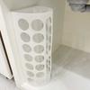 Wall-Mounted Storage Basket Multifunctional Grocery Storage Organiser Space Saving Large Capacity White Plastic Bag Dispenser