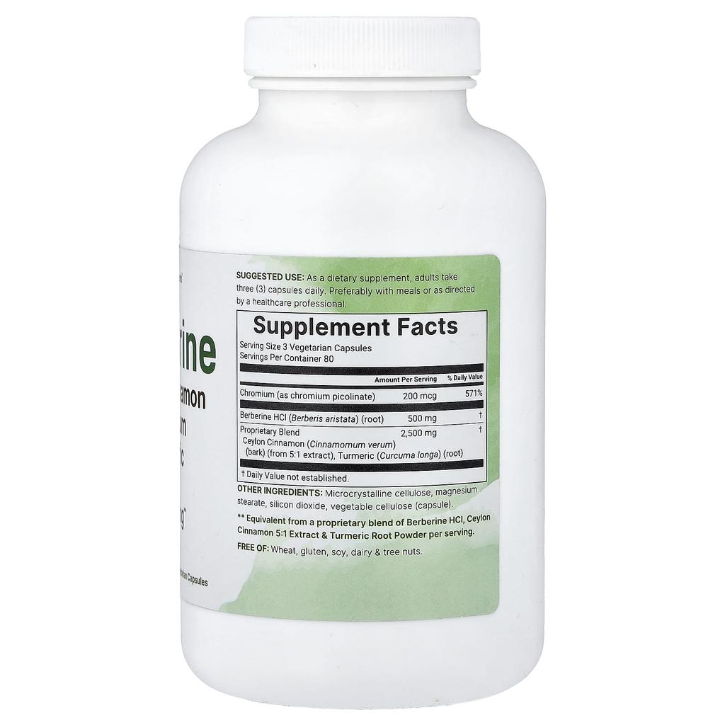 Micro Ingredients Berberine, 240 Veggie Capsules