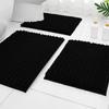 Chenier Solid Color Long Hair Bedside Mat Bedroom Carpet Bathroom Absorbent Floor Mat Bathroom Non-Slip Foot Mat Toilet Door Mat