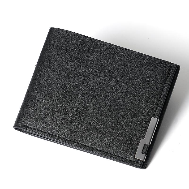 

Men s short wallet Korean version of young men s horizontal multi-card wallet trend business card package in stock.