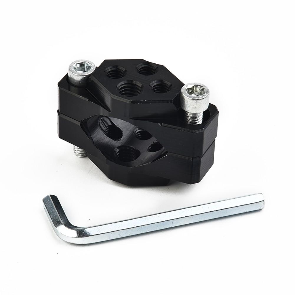 Handlebar Bracket Adaptor Aluminum Alloy Black Bumper