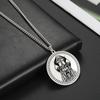 Viking Axe Helmet Pendant Tomahawk Necklace Odin Raven Slavic Amulet Norse Warrior Mythology Stainless Steel Jewelry
