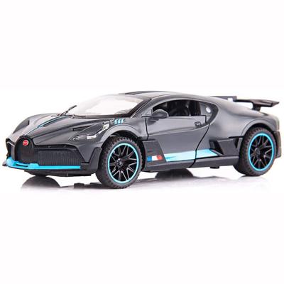 1/32 Scale Bugatti Divo Car Model Toy Zinc Alloy Casting Pull Back Vehicles with Sound and Light Toys for Kids Boys and Girls Gifts