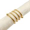6pcs/lot Metal Spring Napkin Ring Wire Napkin Ring Wedding Hotel Tableware Napkin Buckle Desktop Decoration