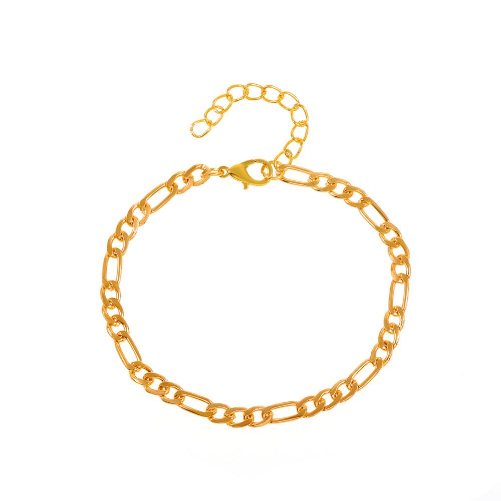 New fashion simple chain bracelet men's spring and summer Korean version personality cool versatile Internet celebrity accessories jewelry