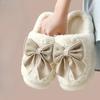 Bow Shoes, New Cotton Shoes, Indoor Warm Cotton Slippers