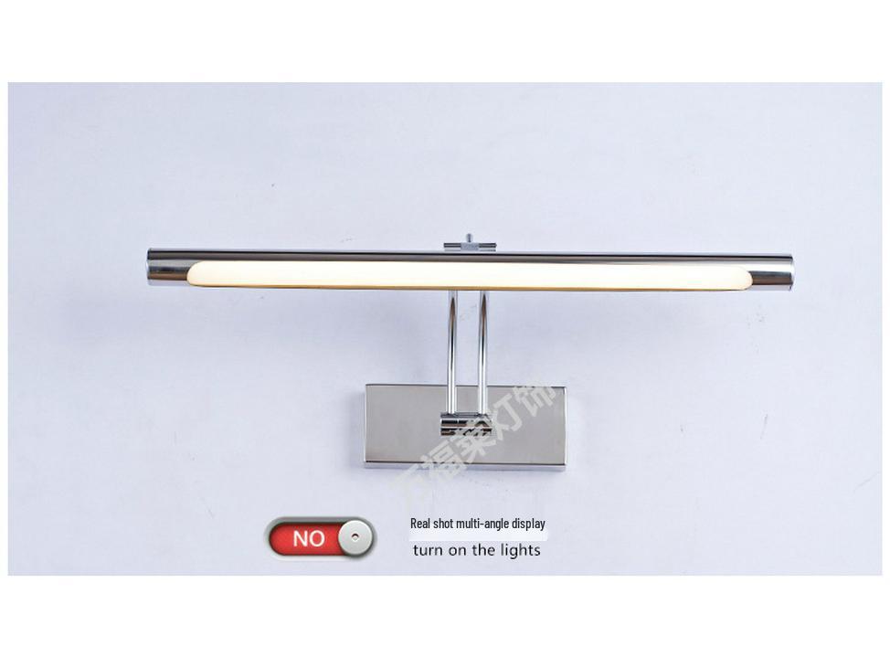 Modern Minimalist LED Vanity Mirror Light, Stainless Steel, Anti-Fog, Bathroom Makeup Wall Light