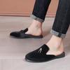 European and American Men's Casual Baotou Slippers: Half-Slip Lazy Sandals, Large-Size Men's Shoes