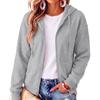 Women's Long Sleeve Hooded Pullover Sweatshirt Color Casual Outerwear
