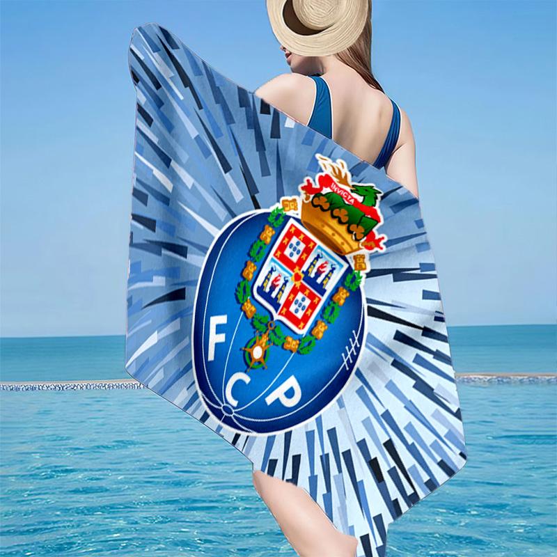 Conception de l'emblème du FC Porto. Serviette de plage, Séchage rapide, Facile d'entretien, À utiliser aussi bien pour le fitness que pour les vacances à la plage, Essentiel de sport Cadeau pour fan