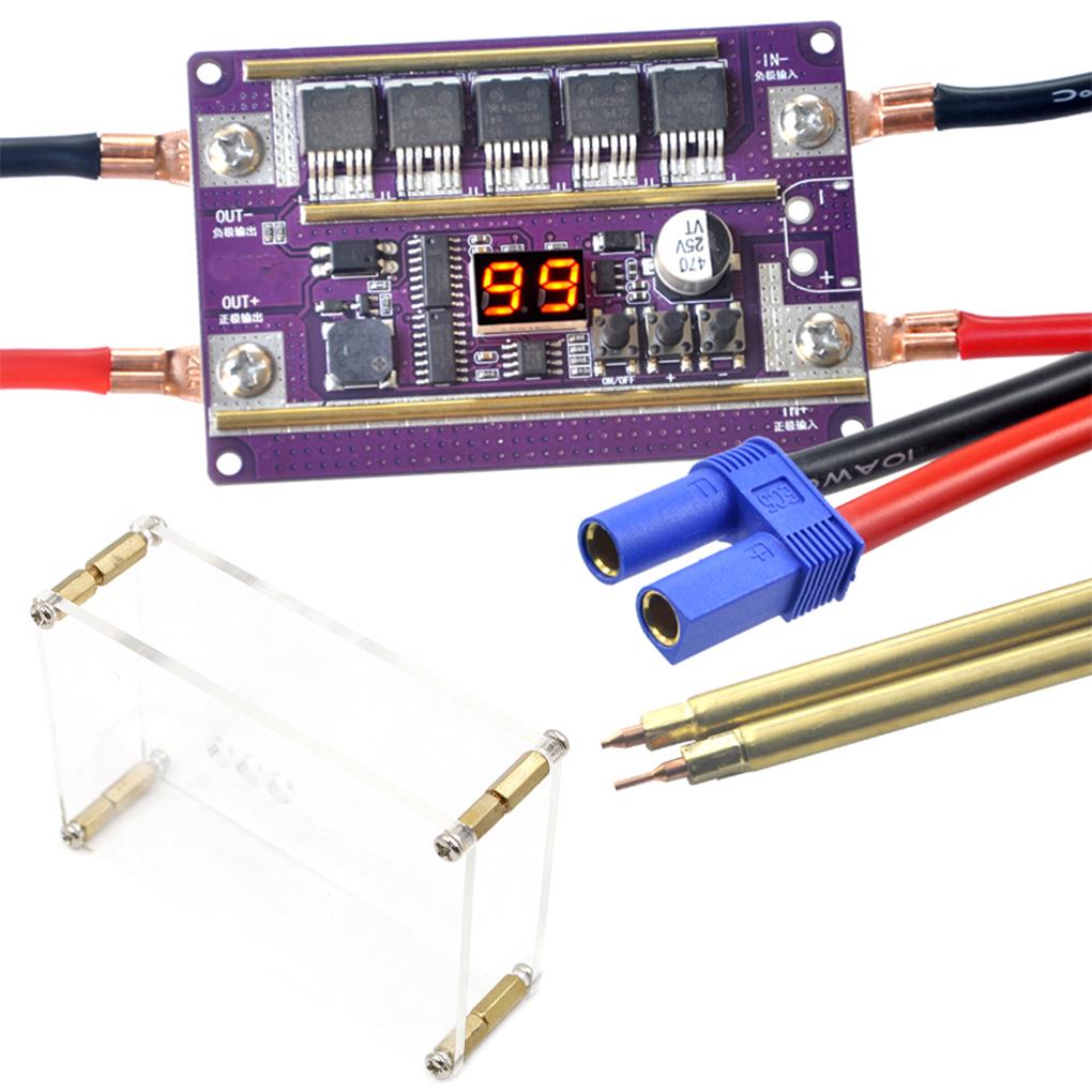 Placă de Control Mașină de Sudură Puncte Reglabilă 99 Trepte 0.05-0.3mm Kit Portabil Baterie Li Accesorii Sudură Fără Carcasă