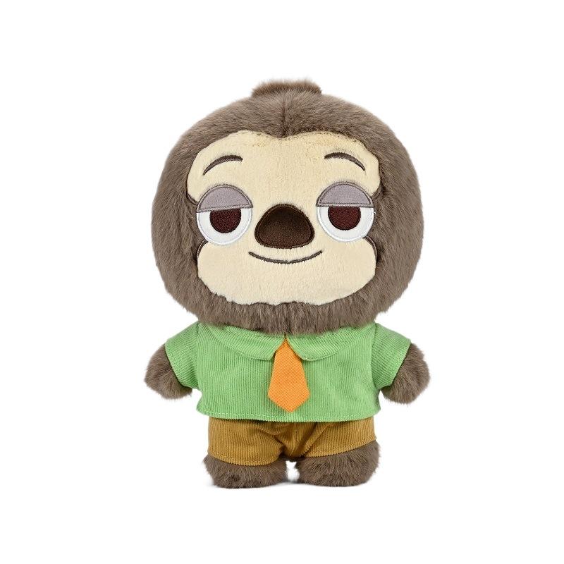 Zootopia 2 Judy Hopps & Nick Wilde Plush Set - Flash Sloth Soft Stuffed Animal Toy, Dreamy Heart Message Collectible Doll