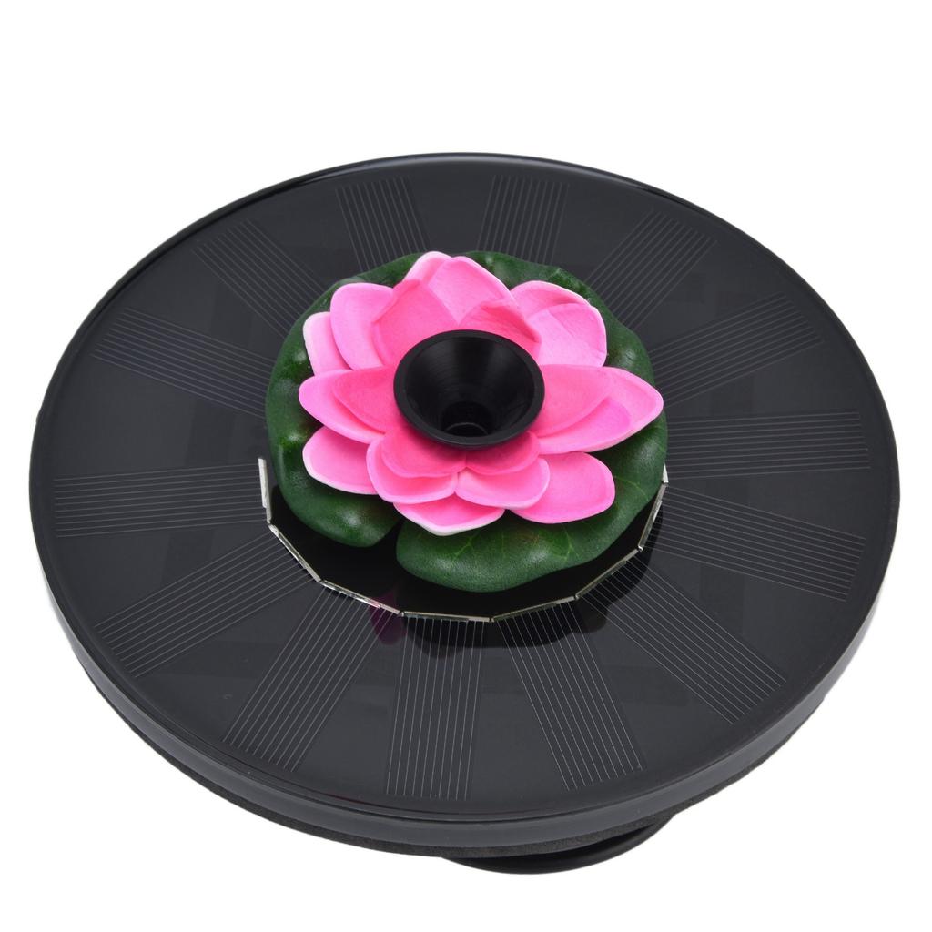 Lotus Solar Fountain Water Pump Floating Mini Solar Powered Water Fountain for Birdbaths Garden