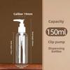 50/100/120/150/200/250/300/400ml Transparent Plastic Snap-on Pump Refillable Bottle Shampoo Portioning Travel Bottle