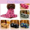 Soft Warm Reversible Pet Blanket Cozy Double-sided Fleece For Dogs And Cats
