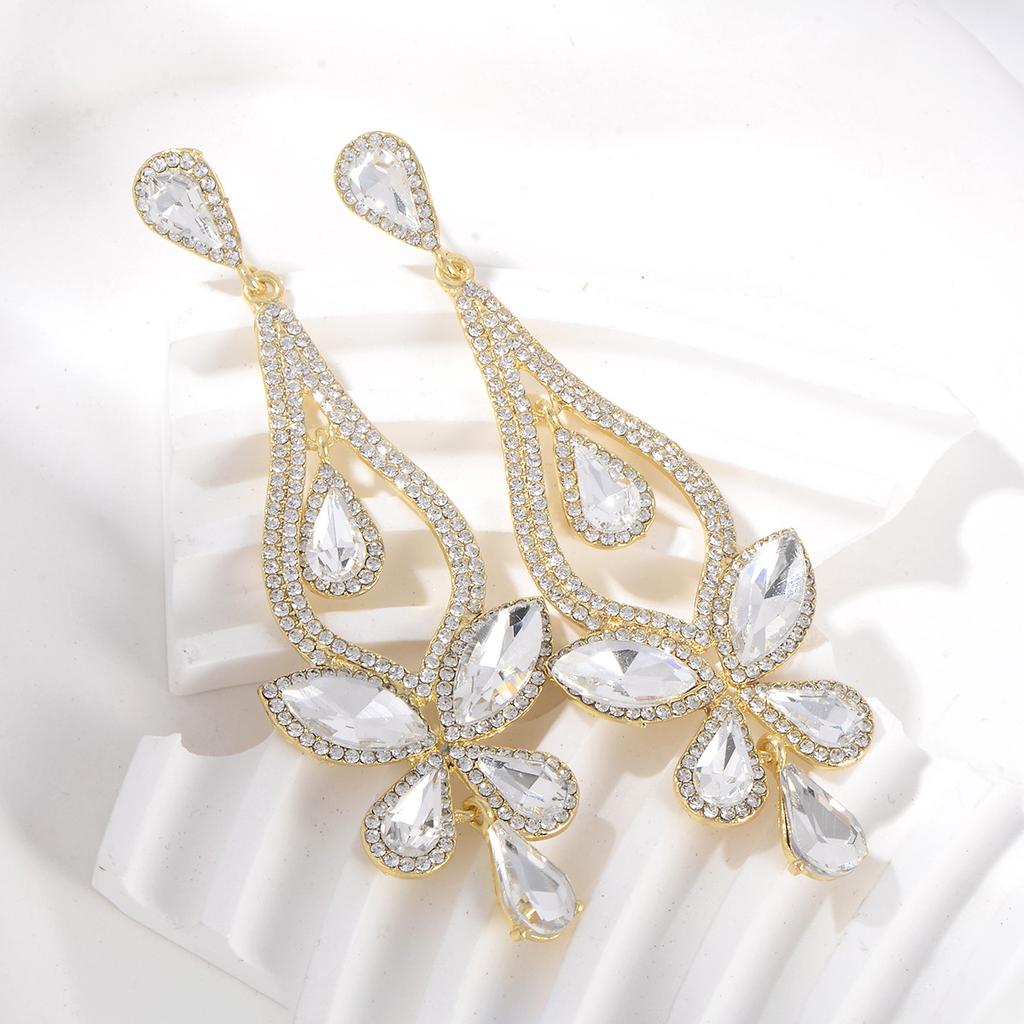 Earrings for Women Classic Water Drop Earrings Accessible Luxury Dinner Style Jewelry Exaggerated Tassel Earrings