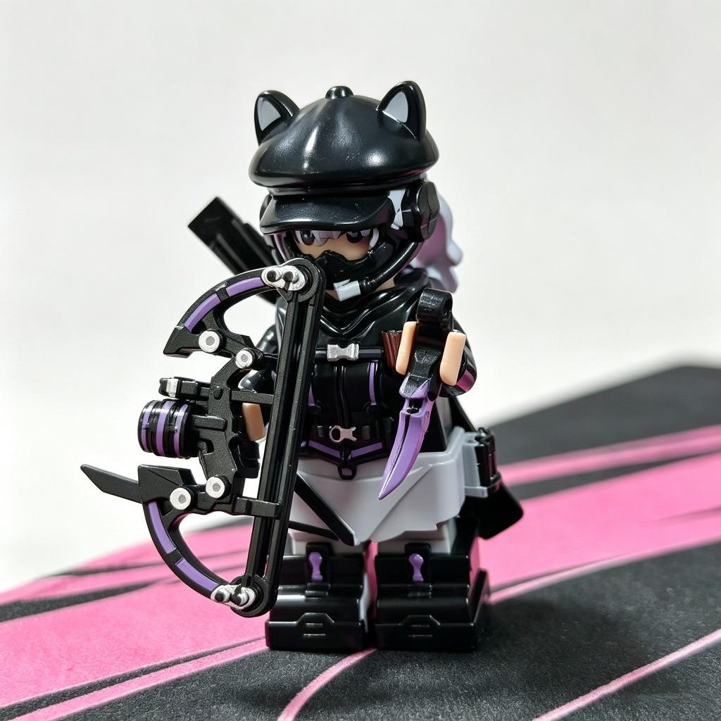 Delta Action Minifigure Soldato Forze Speciali Articolato Blocco da Costruzione Lingxiao Garrison Regalo per Ragazzo