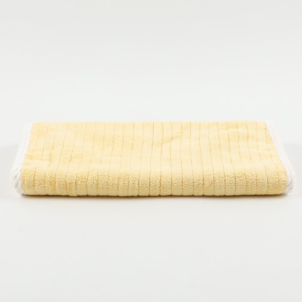 Coral fleece bath towel antibacterial striped face towel soft not easy to lose hair absorbent household large bath towel towel