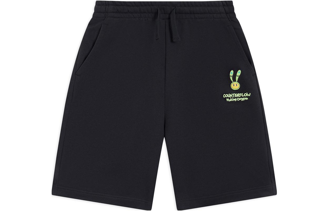 Li Ning CF Sports Shorts Women s Black Moderate Knitted Shorts AKSSB10-3 L