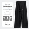 JEANSWEST LIFE Men's Cartoon Cat Print Casual Straight-Leg Pants