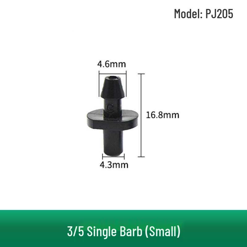 Capillary Fittings: Single/Double Hook, Tee, Straight Connector, Drip Stop, Mountain Bracket, Five-Way, Greenhouse Micro-Sprinkler
