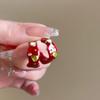 Vintage Enamel Drip Glaze Hoop Earrings Premium Exquisite Trendy Statement Stud Earrings Party Jewelry Gift