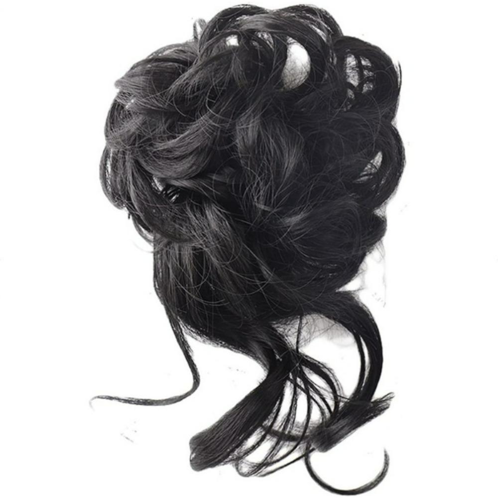 Lazy Bun Hairpiece Claw Clip - Messy Voluminous Curly Hair Donut