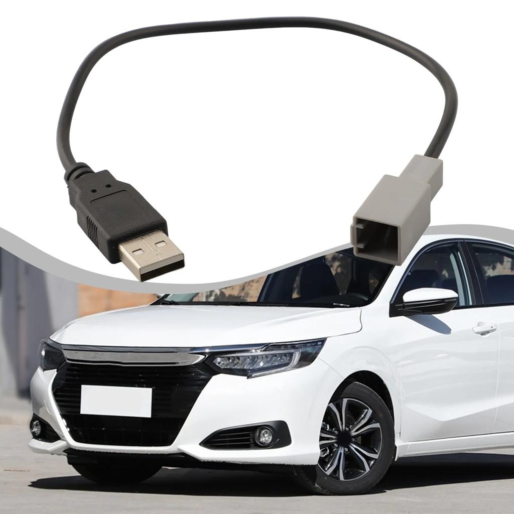 Car Radio Upgrade USB Male Adapter Cable Radio USB Cable Quick Installation 12V Voltage Anti-corrosion High Universality