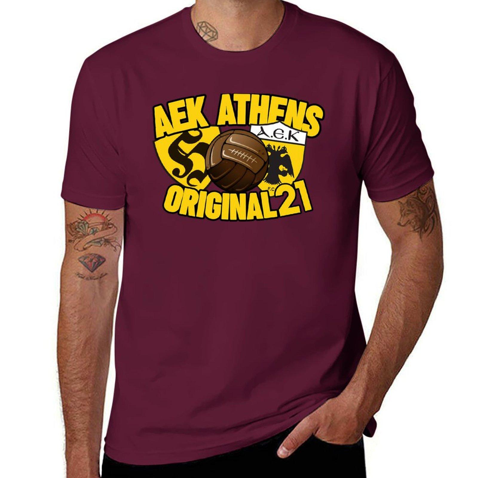 

AEK ATHENS - ORIGINAL 21 (2) T-Shirt funnys sublime Blouse t shirt for men M