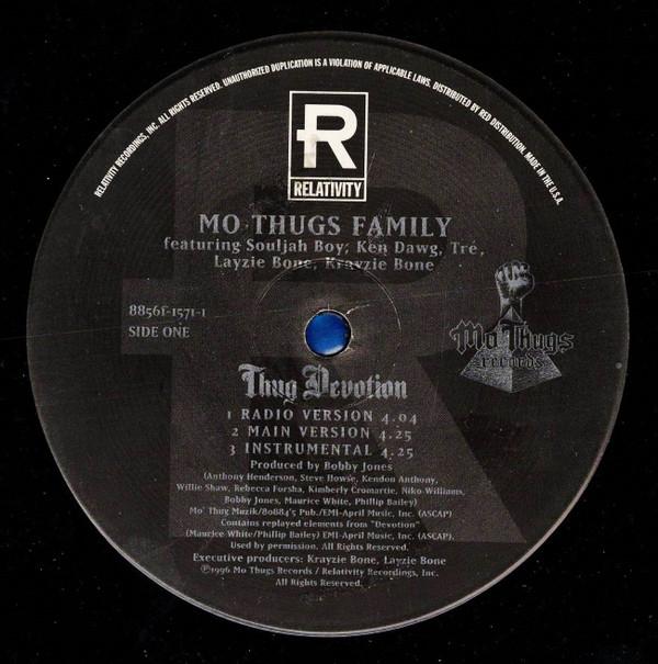 

12inch Record MO THUGS FAMILY Thug Devotion 8856115711 Relativity 1996 US Rap HipHopRB Used