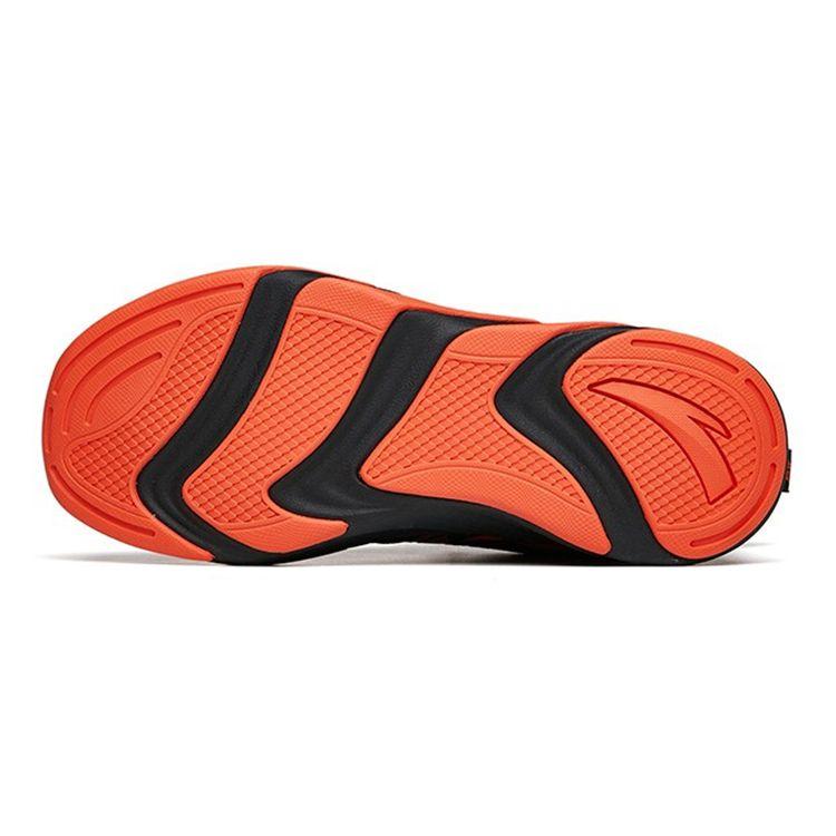 Anta Tlumení nárazů Protiskluzové Odolné proti opotřebení Prodyšné Běžecké boty s nízkým svrškem Dětské tenisky Černo-oranžové 312215511-1