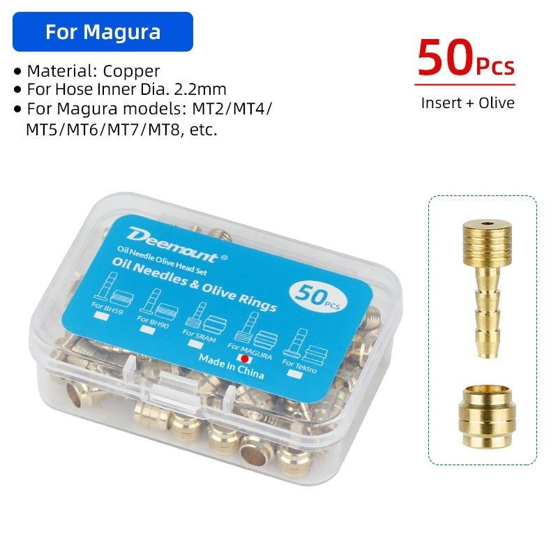 50 Pcs Bicycle Brake Olives/Inserts For Shimano Bh90 Bh59 Sram Magura Tektro Cycle Hydraulic Brake Connector Replacement Parts