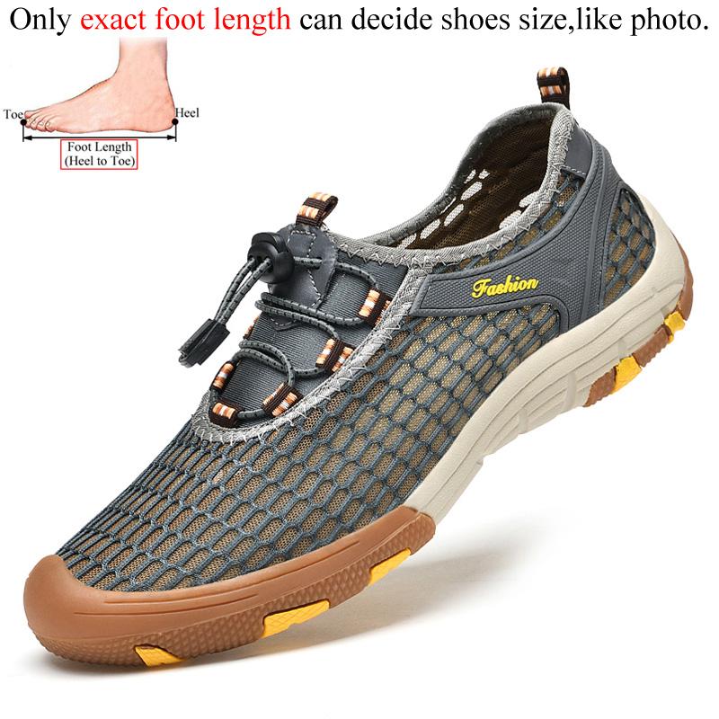 Letnie Męskie Outdoorowe Buty Trekkingowe z Siatki Mężczyźni Trekkingowe Górskie Szlakowe Wspinaczkowe Śledzące Oddychające Lekkie 38-46