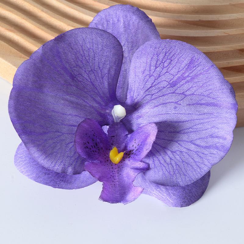 Brooch Diy Jewelry Making Craft Simulated Flower Handmade Accessories Headdress Butterfly Orchid Flower Decoration Hairpin Gift