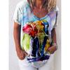 Sweater Womens Harajuku Tshirt Bird Funny Tee Summer Loose Short Sleeve Top T Shirt For Female Casual Fashion Vintage Clothing