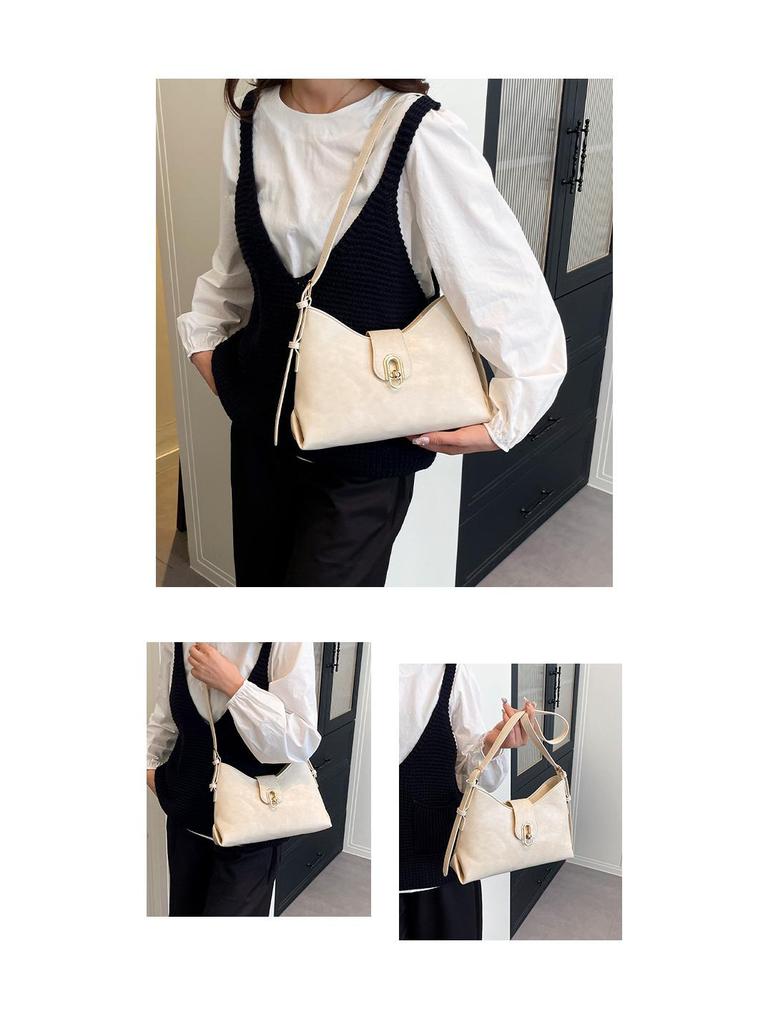 Damen Herbst 2025 Vielseitige Tasche: Schlichtes Schulter- & Umhänge-Unterarm-Design