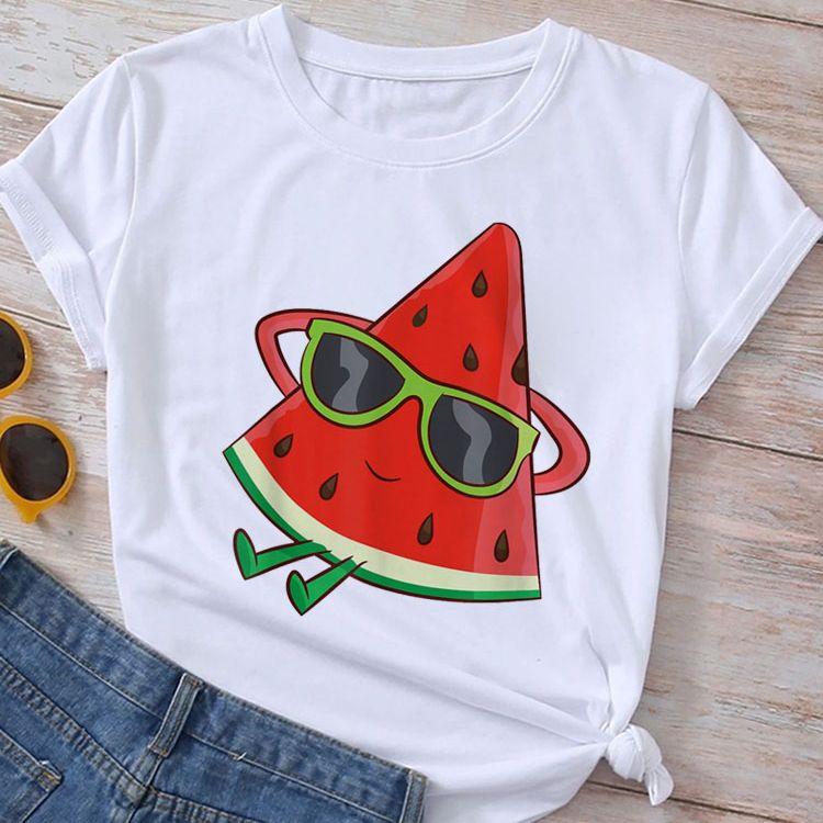 Nowy Damski T-Shirt Modne Bluzki Lato Koszulki z Nadrukiem Damskie Krótki Rękaw Casualowe T-Shirty Pani Dziewczyny Streetwear