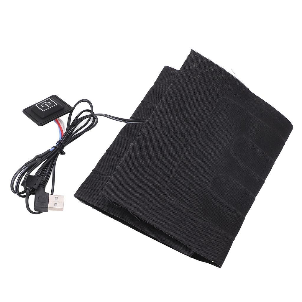 USB Heating Pad Mat 3 Gear Portable Multifunctional Safe Waterproof Stable Electric Heated Cloth