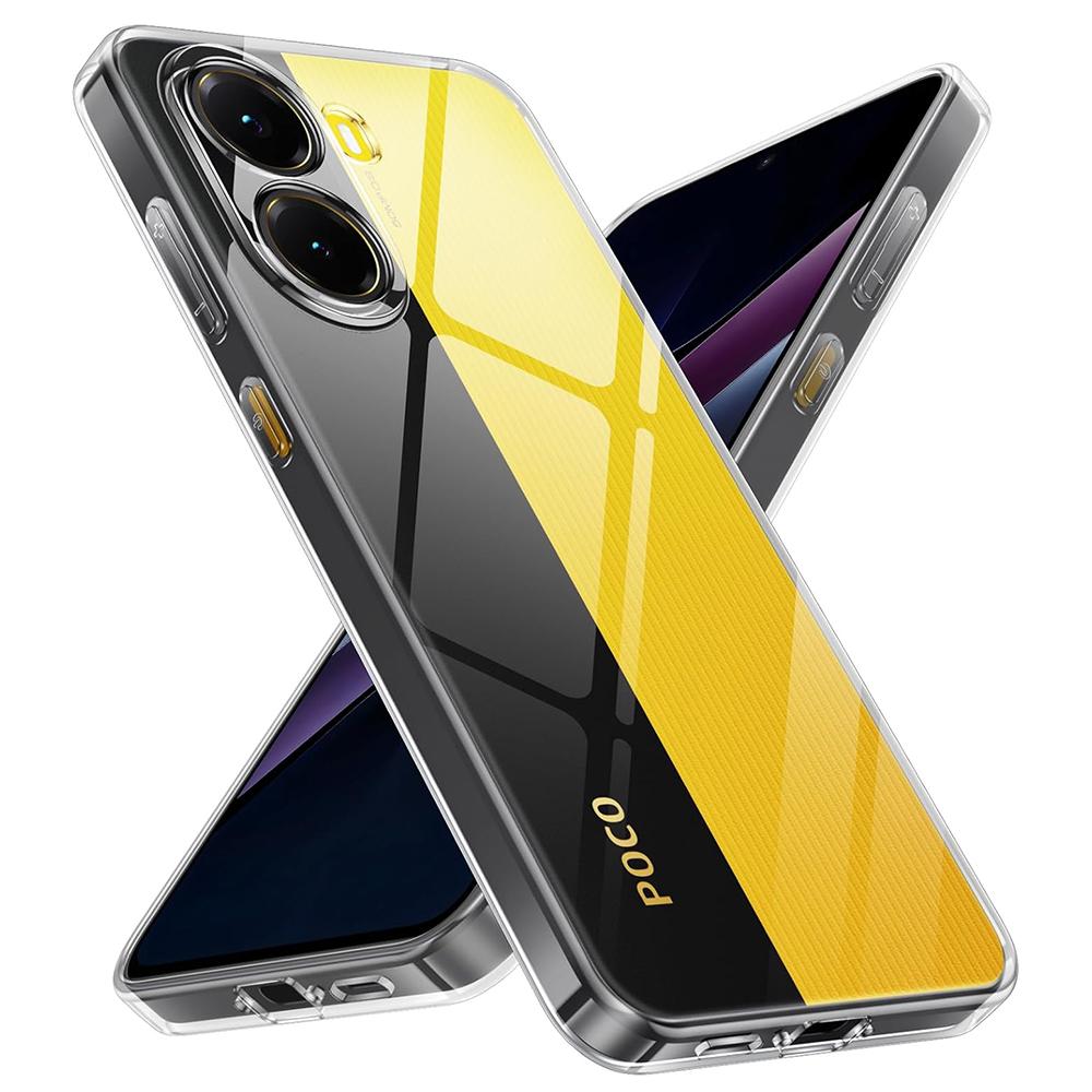 Silicone Case For Xiaomi Poco X7 X6 F6 X5 F5 F4 F3 X3 GT Soft Ultra-Thin Transparent Back Cover Clear Shockproof Shell Clear