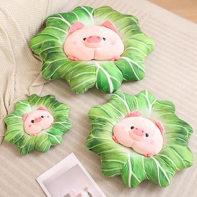 Creative Green Vegetables Pig Plush Toy Cartoon Stuffed Animals Flower Heart Pig Doll Girl Birthday Girlfriend Cute Gifts