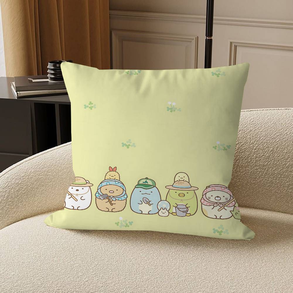 Sumikko Gurashi Cushion Cover Pillowcase Upholstery Sofa Throw Pillow Home Decor Pillowcas