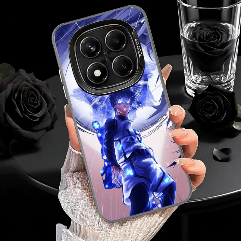 Blue L-Lock Isagi Yoichi Soft Phone Case for Samsung Galaxy S24 S25 FE S26 Edge S23 Ultra S22 Plus S21 + Shockproof Cover Back S