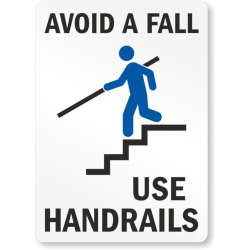 

Avoid Vertical Trip Fall Aluminum Weatherproof Sign pAluminum 20x30cm（7.8x11.8inch）