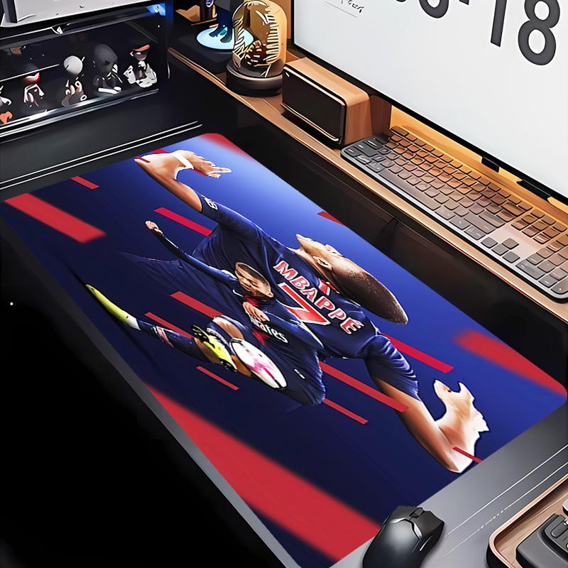 Kylian Mbappé Theme Premium Non-slip Mouse Pad with Stitched Edges,Durable Rubber Material,for Desktop & Gaming Great Gifts