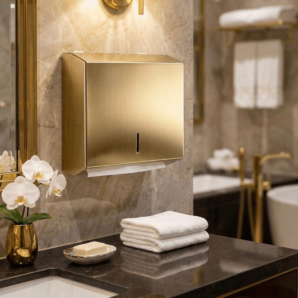 Wall Mount Paper Towel Dispenser Stainless Steel Paper Towel Dispenser  High-Traffic Locations