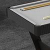 3.5ft Folding Pool Table, Snooker Table with Two Cues, 16 Balls, Chalk, Triangle, Brush - Grey