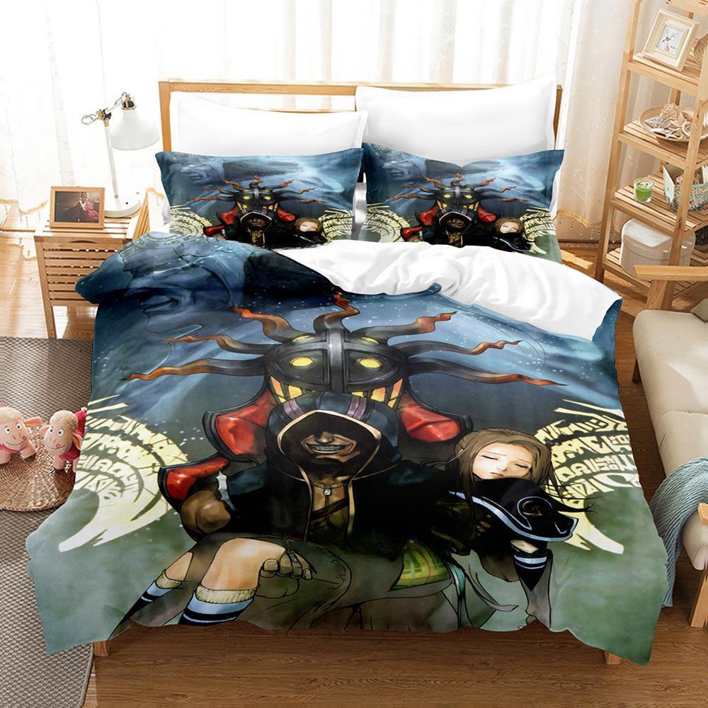 

Fashion 3d Print Game The Last Remnant Bedding Set Cartoon three-piece Set Adult Kid Bedroom Duvet Cover Sets Home Textile EU single(135x200cm)