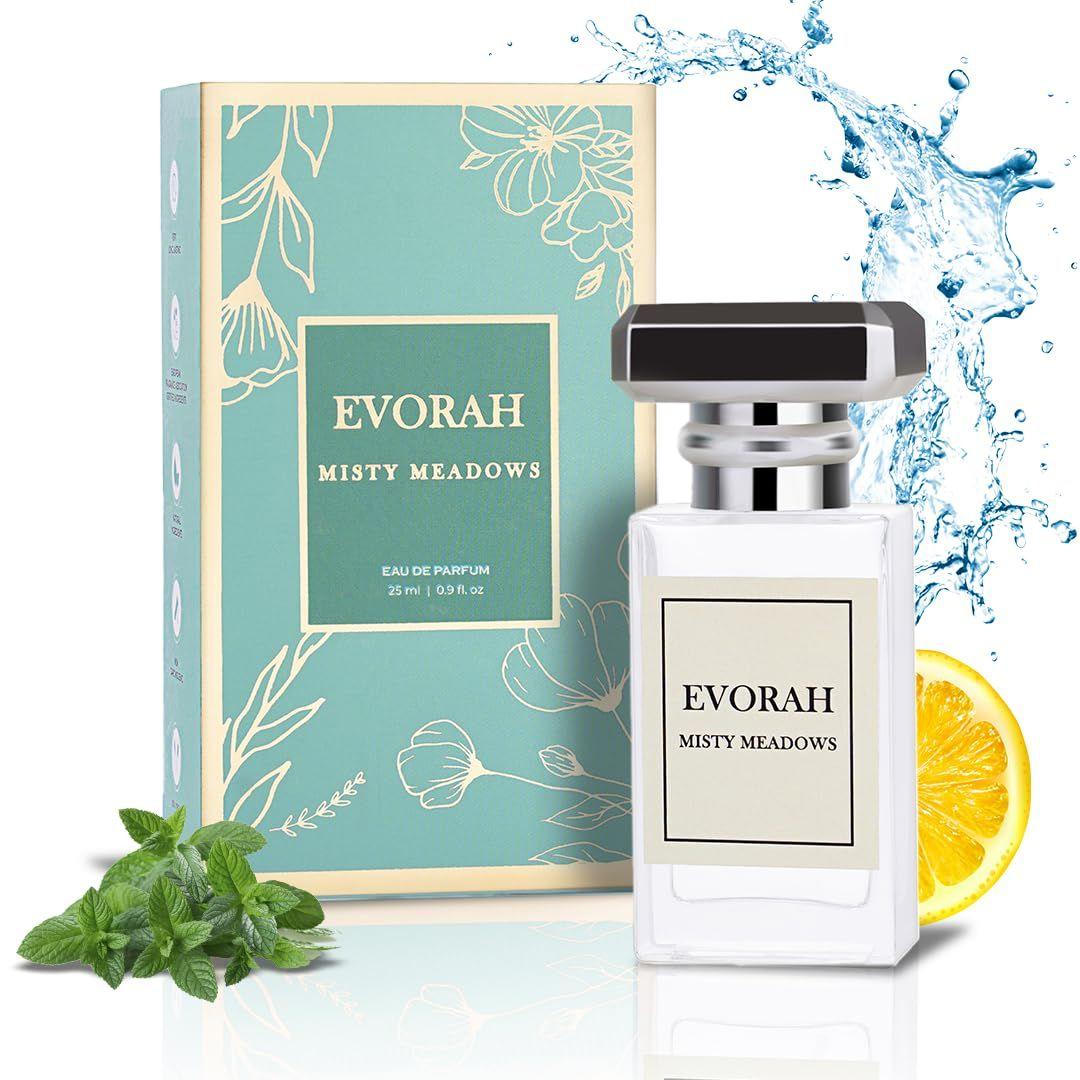 

EVORAH Misty Meadows Women s Eau De Parfum || Parfum for Woman| aqua Perfume for Women | Skin Perfumes for Women ideal for Vacation 25ML