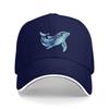 Blue Whale  Cap Fashion Casual Baseball Caps Adjustable Hat Hip Hop Summer Unisex Baseball Hats Customizable Polychromatic